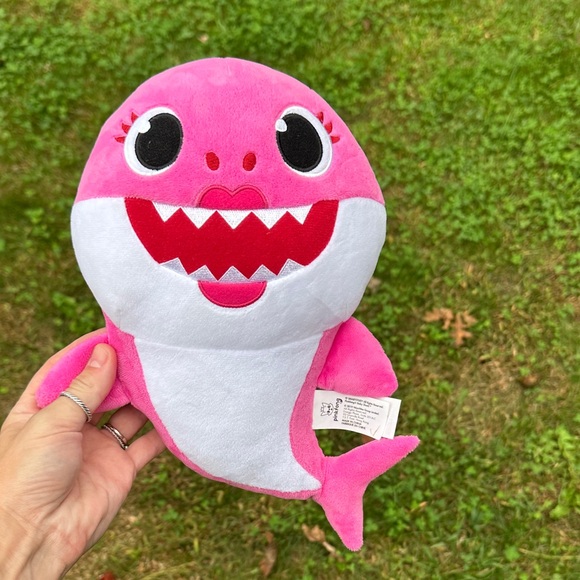 Pink Baby Shark Plush Toy - Picture 1 of 5